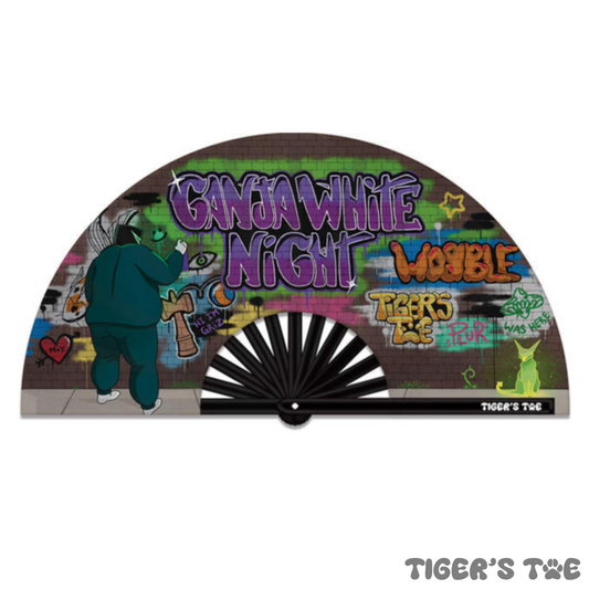 Dark Wobble Graffiti Clack Fan | UV-Reactive