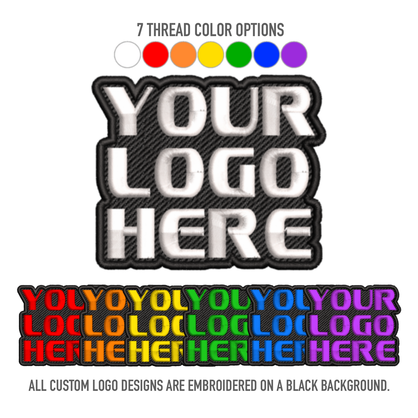Custom EDM DJ Logo | Embroidered Patch