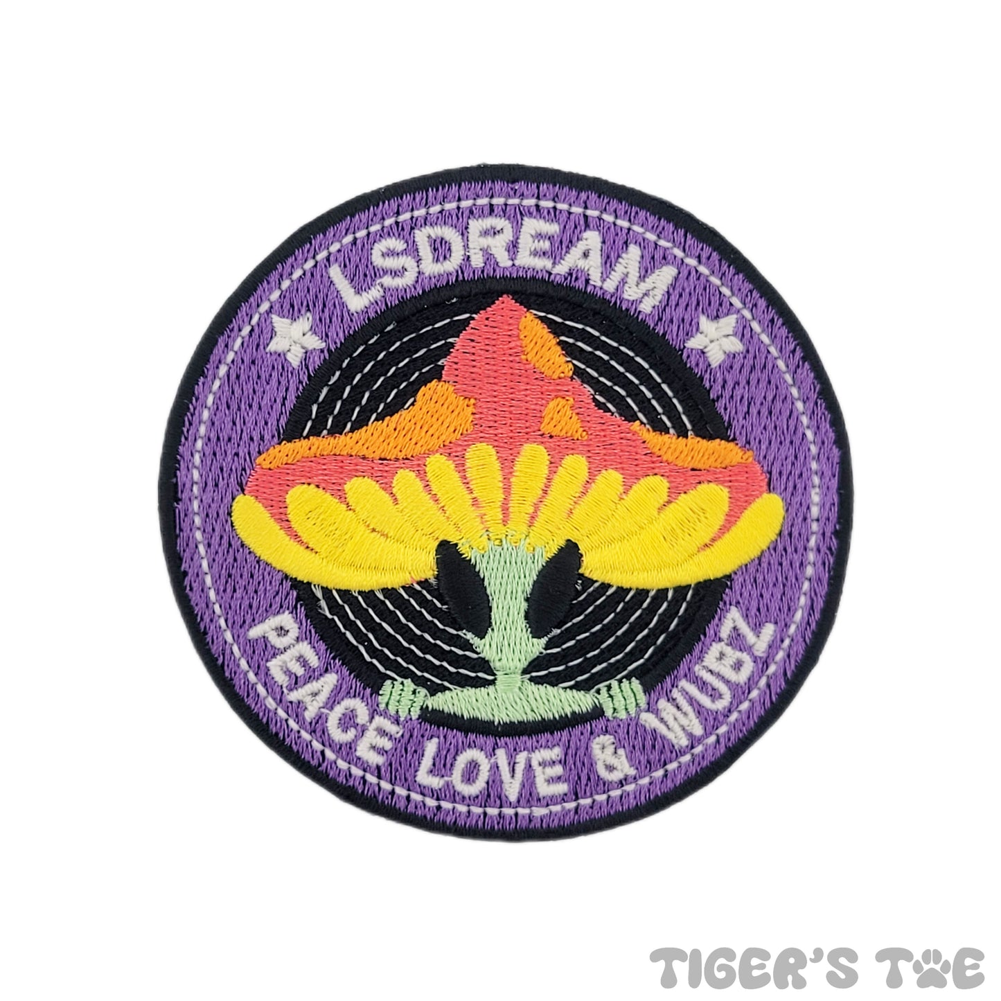 JUMBO Embroidered LSDream Superfan Patch - Glow-in-the-Dark | Iron-On / Sew-On / Velcro Stash Patch