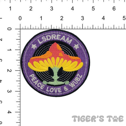 JUMBO Embroidered LSDream Superfan Patch - Glow-in-the-Dark | Iron-On / Sew-On / Velcro Stash Patch