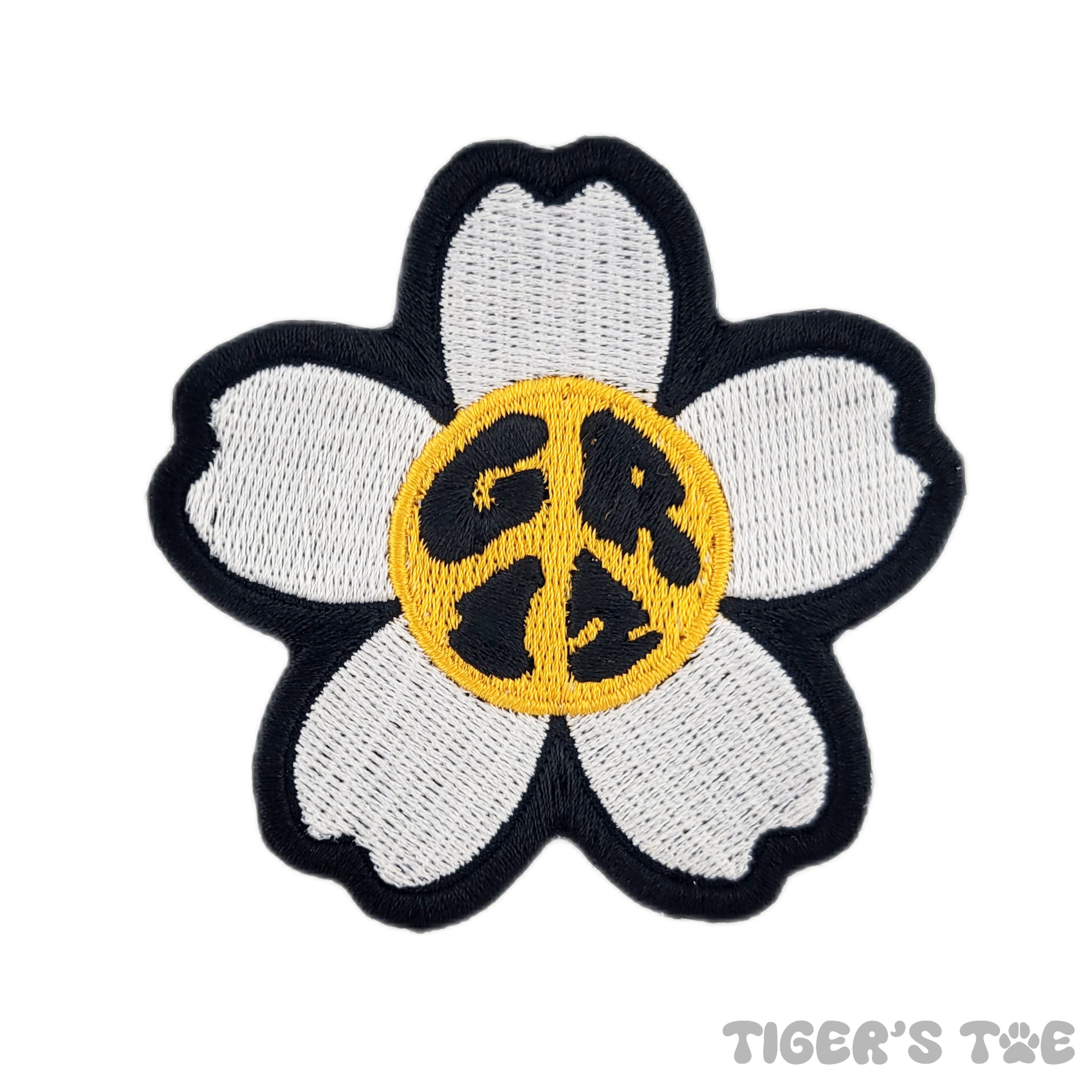 ⭐︎ぽん出品⭐︎Peace Embroidered GRiZ Peace Flower | Embroidered Patch – Tiger's Toe