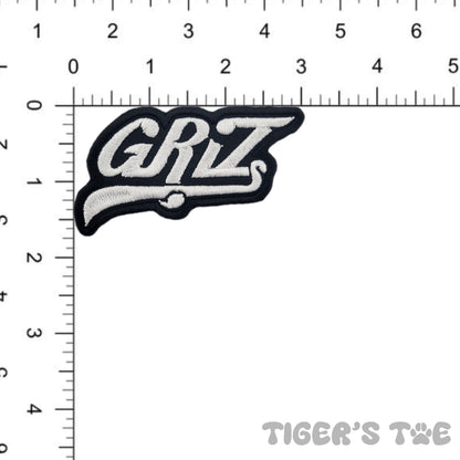 GRiZ Swoosh Embroidered Patch | Iron-On