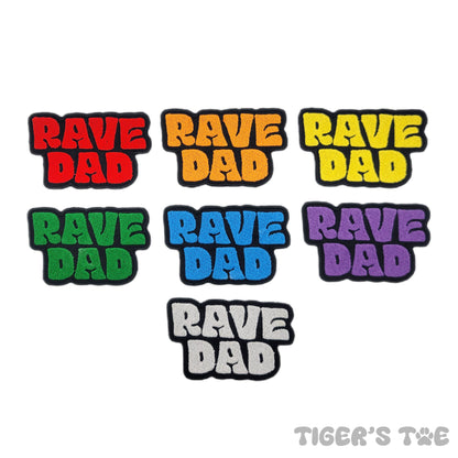 Rave Dad Embroidered Patch | Iron-On