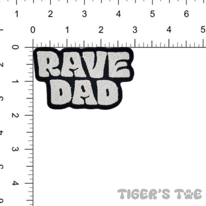 Rave Dad Embroidered Patch | Iron-On