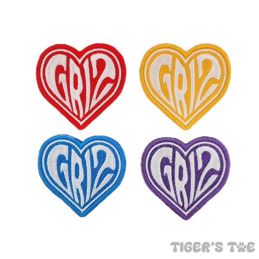 GRiZ Heart Logo Embroidered Patch | Iron-On