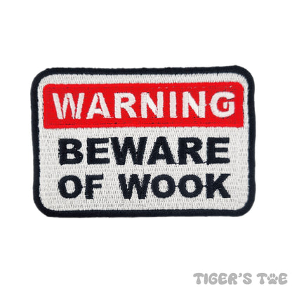 JUMBO Beware of Wook Embroidered Patch | Iron-On / Sew-On / Velcro Stash Patch