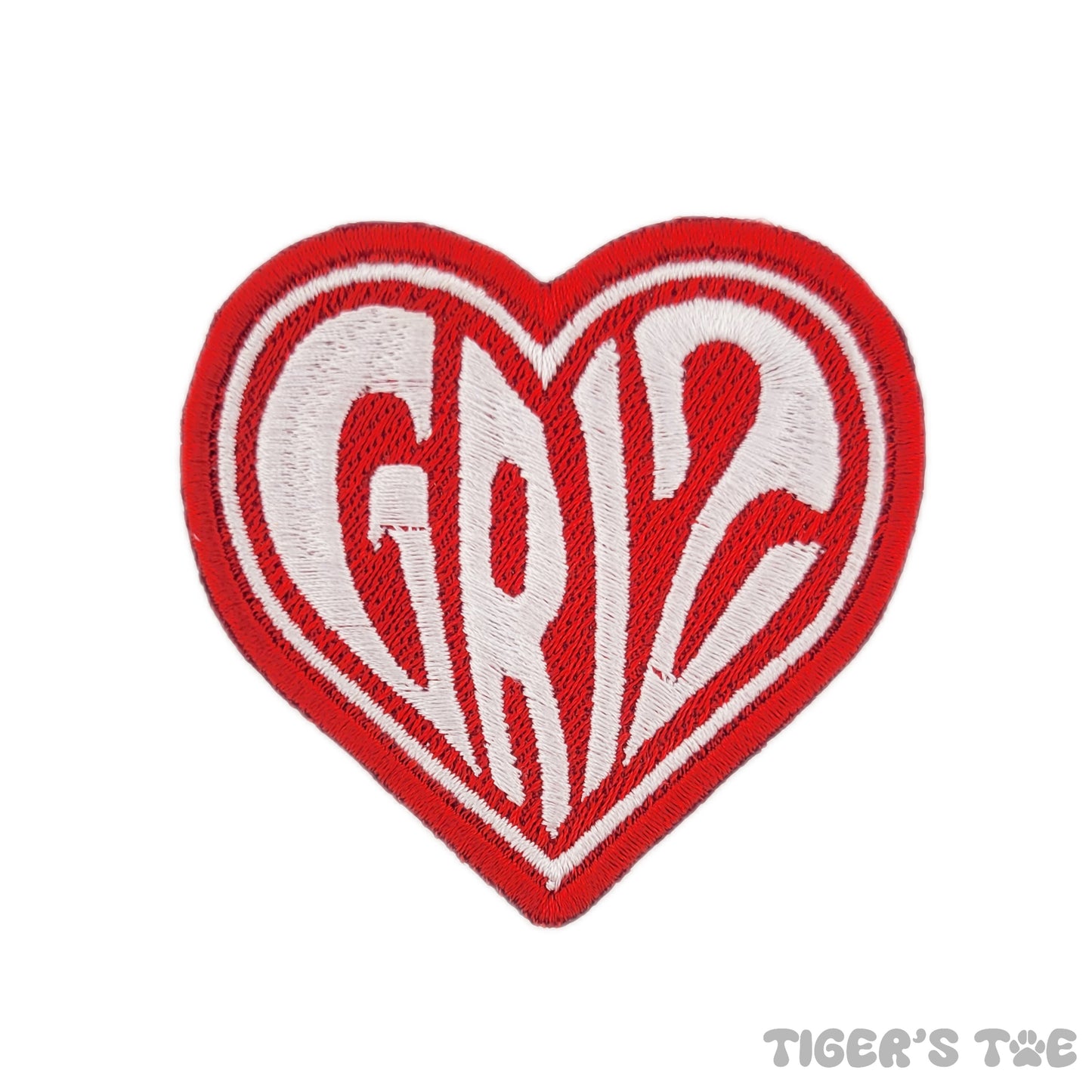 GRiZ Heart Logo Embroidered Patch | Iron-On