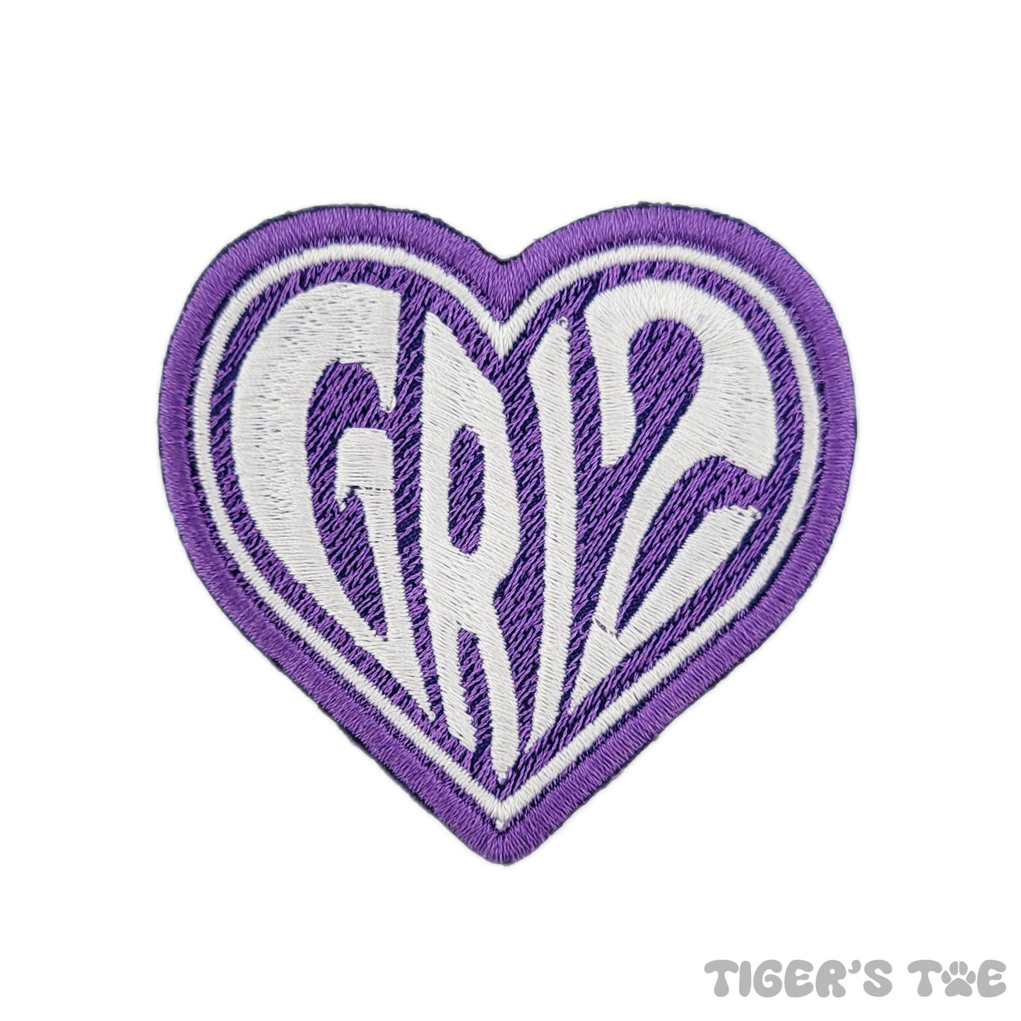 GRiZ Heart Logo Embroidered Patch | Iron-On