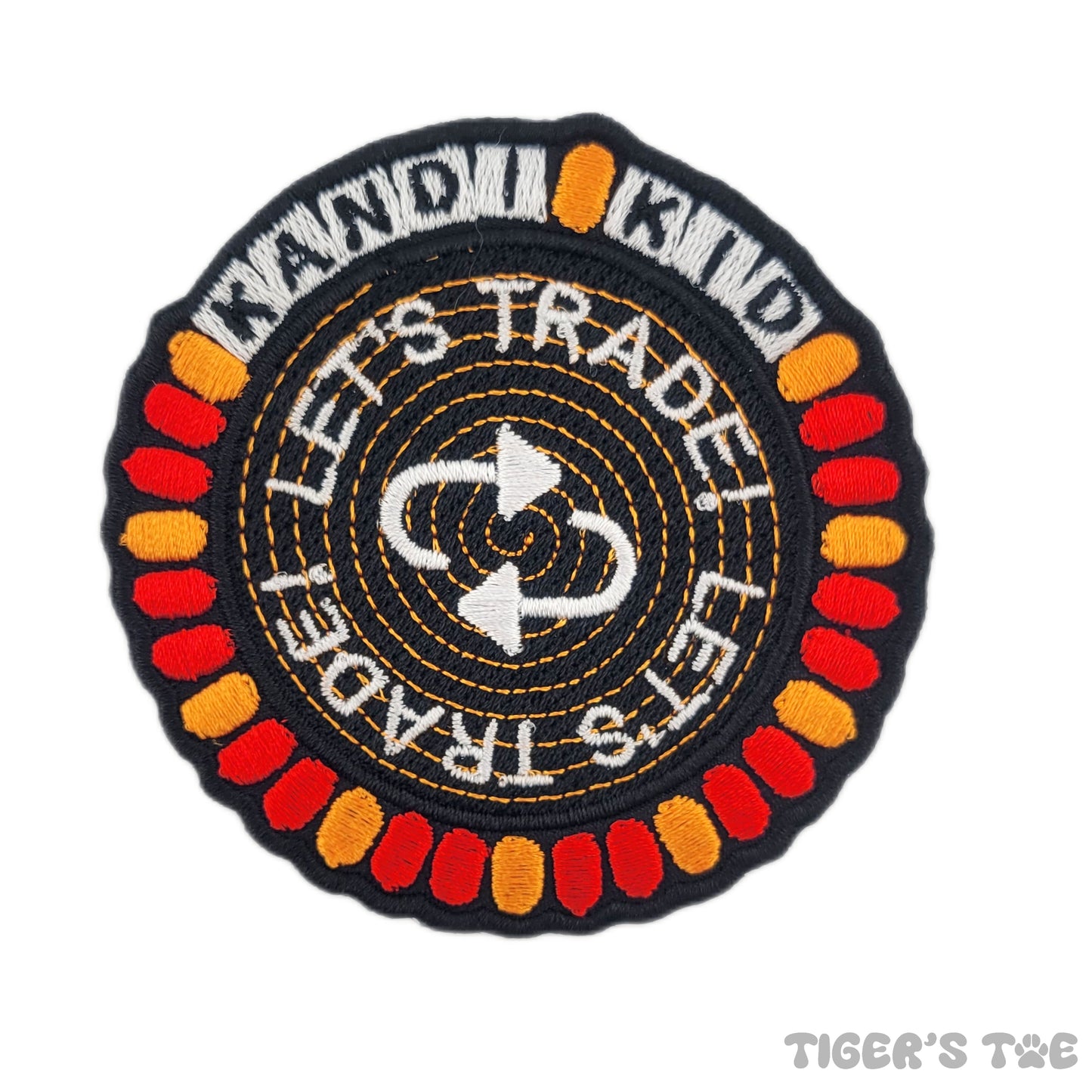 Let's Trade! - Kandi Kid Embroidered Patch | Iron-On