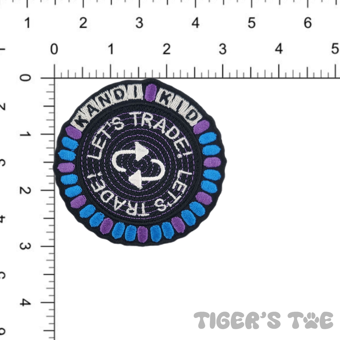 Let's Trade! - Kandi Kid Embroidered Patch | Iron-On