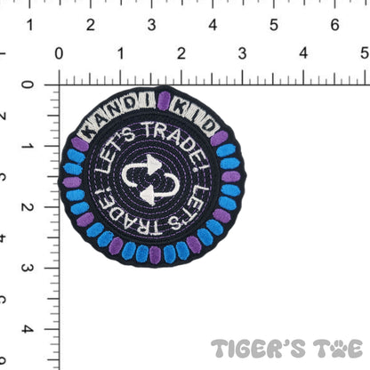 Let's Trade! - Kandi Kid Embroidered Patch | Iron-On