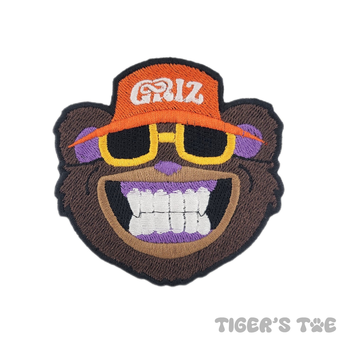 GRiZ "Mr. B" Embroidered Patch | Iron-On / Sew-On / Velcro Stash Patch