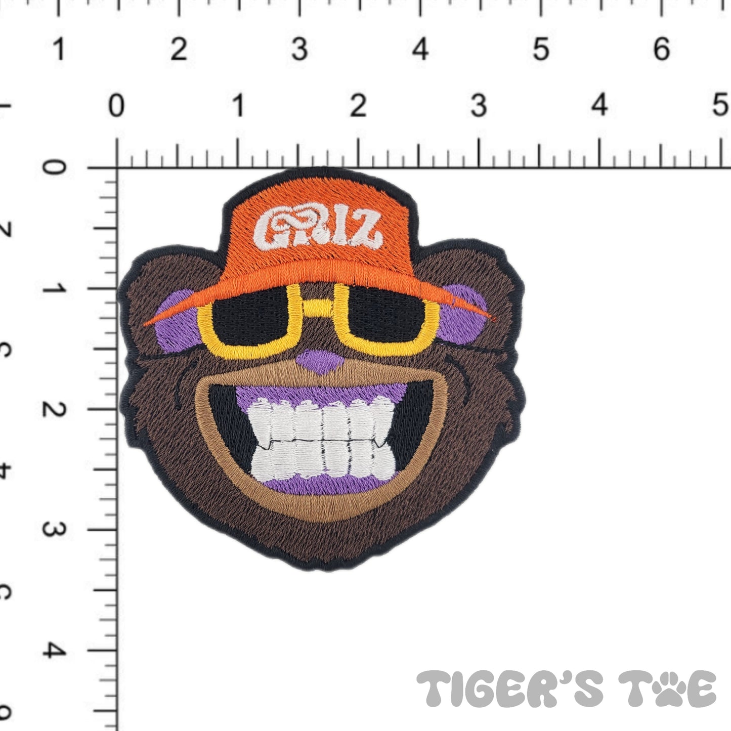 GRiZ "Mr. B" Embroidered Patch | Iron-On / Sew-On / Velcro Stash Patch