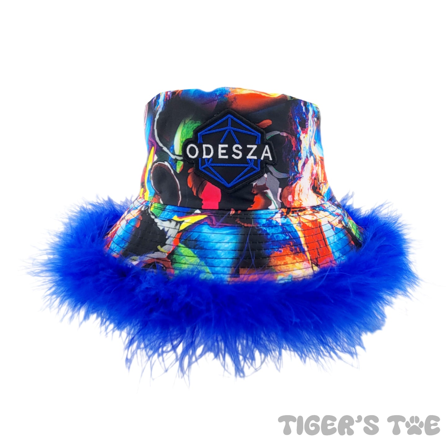 Blue Icosahedron Funky Bucket Hat