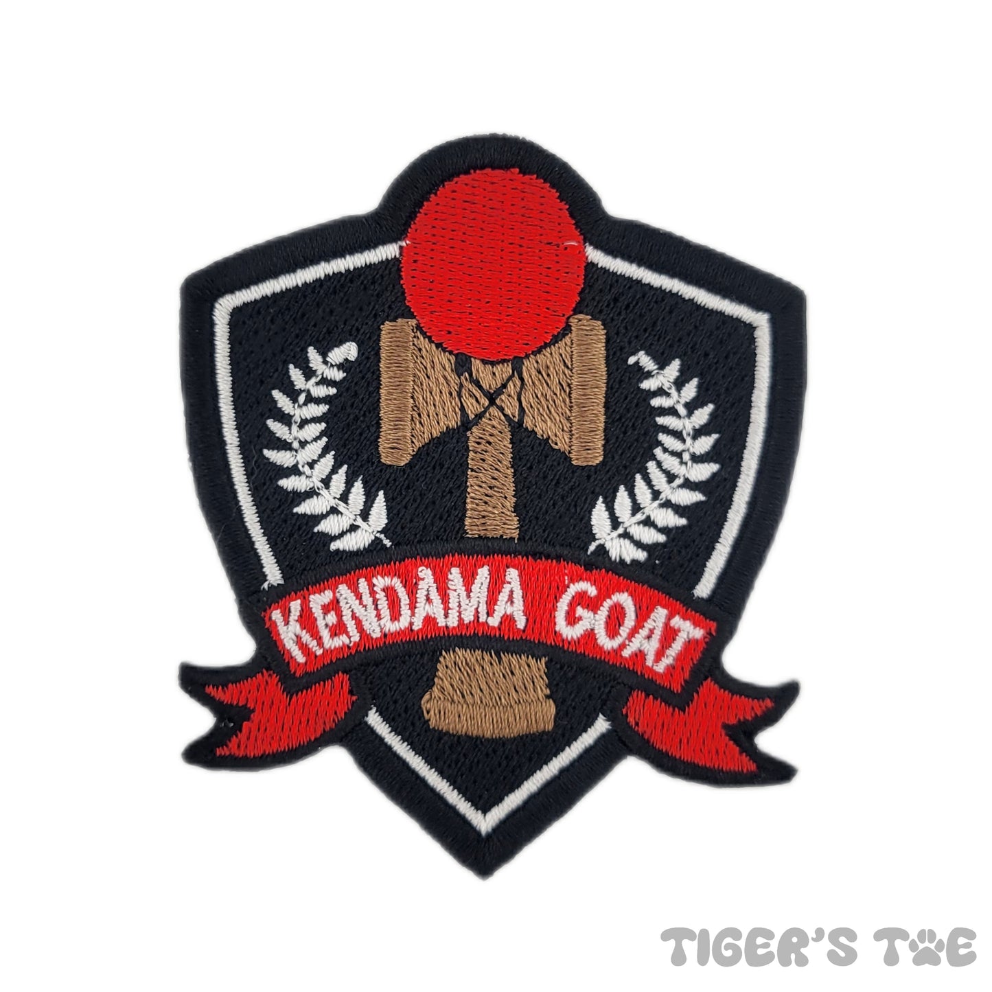 Kendama Goat Embroidered Patch | Iron-On