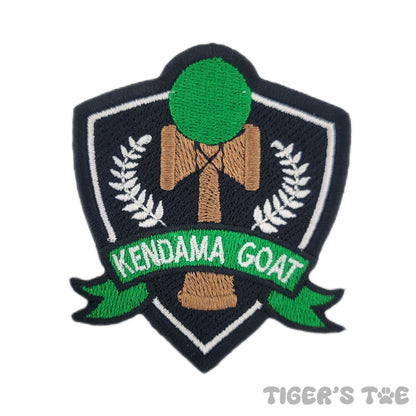 Kendama Goat Embroidered Patch | Iron-On