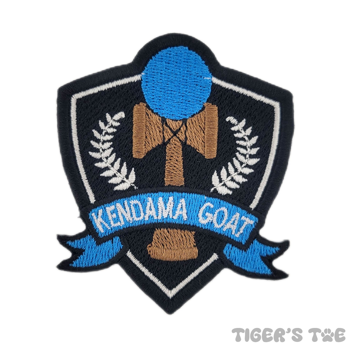 Kendama Goat Embroidered Patch | Iron-On