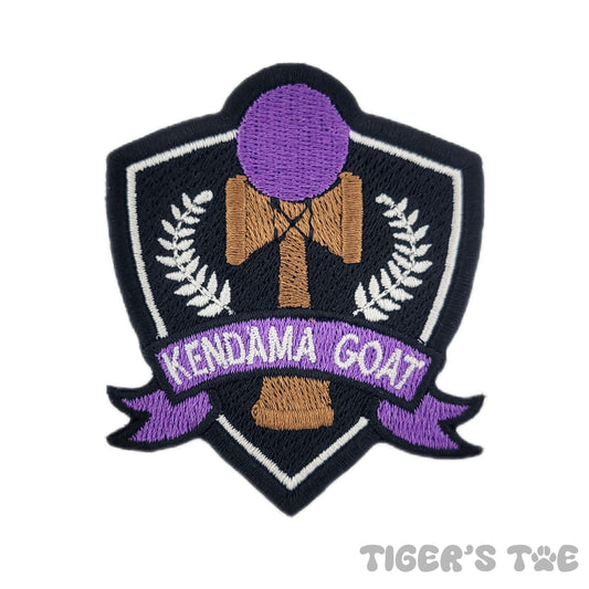 Kendama Goat Embroidered Patch | Iron-On