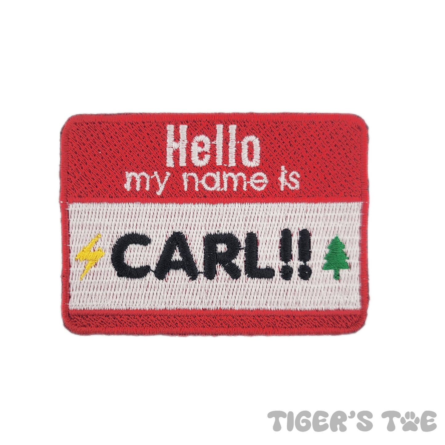 Hello My Name is Carl E Forest Embroidered Patch | Iron-On