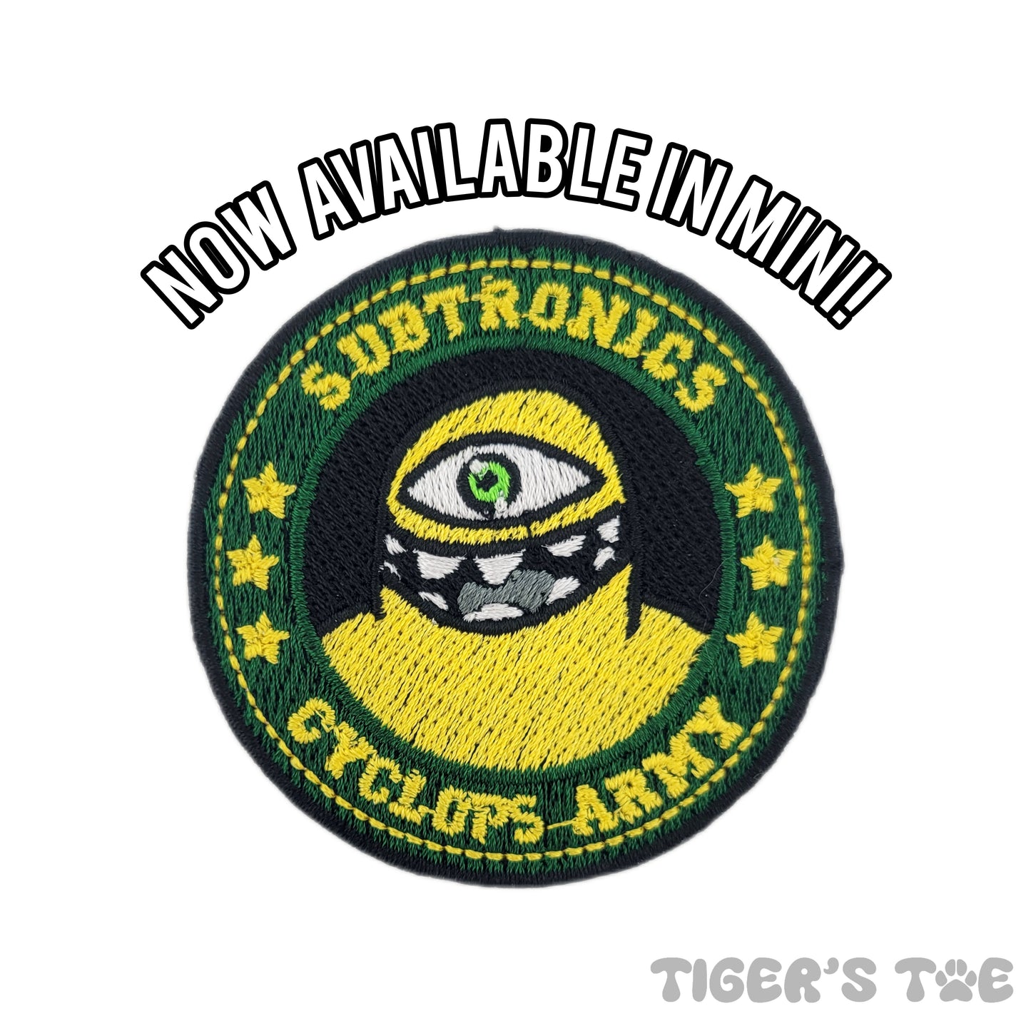 Subtronics Superfan Embroidered Patch | Iron-On / Sew-On / Velcro Stash Patch