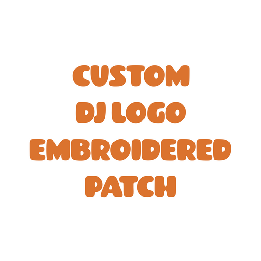 Custom EDM DJ Logo Embroidered Patch | Iron-On