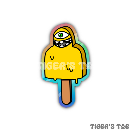 Cyclops Popsicle Sticker | Holographic