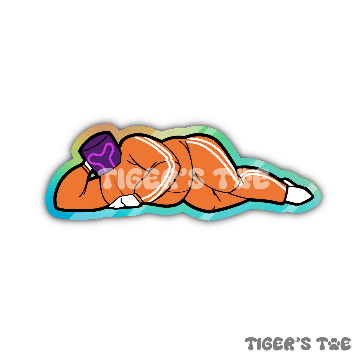 Mr. Wobble Pinup Sticker | Holographic