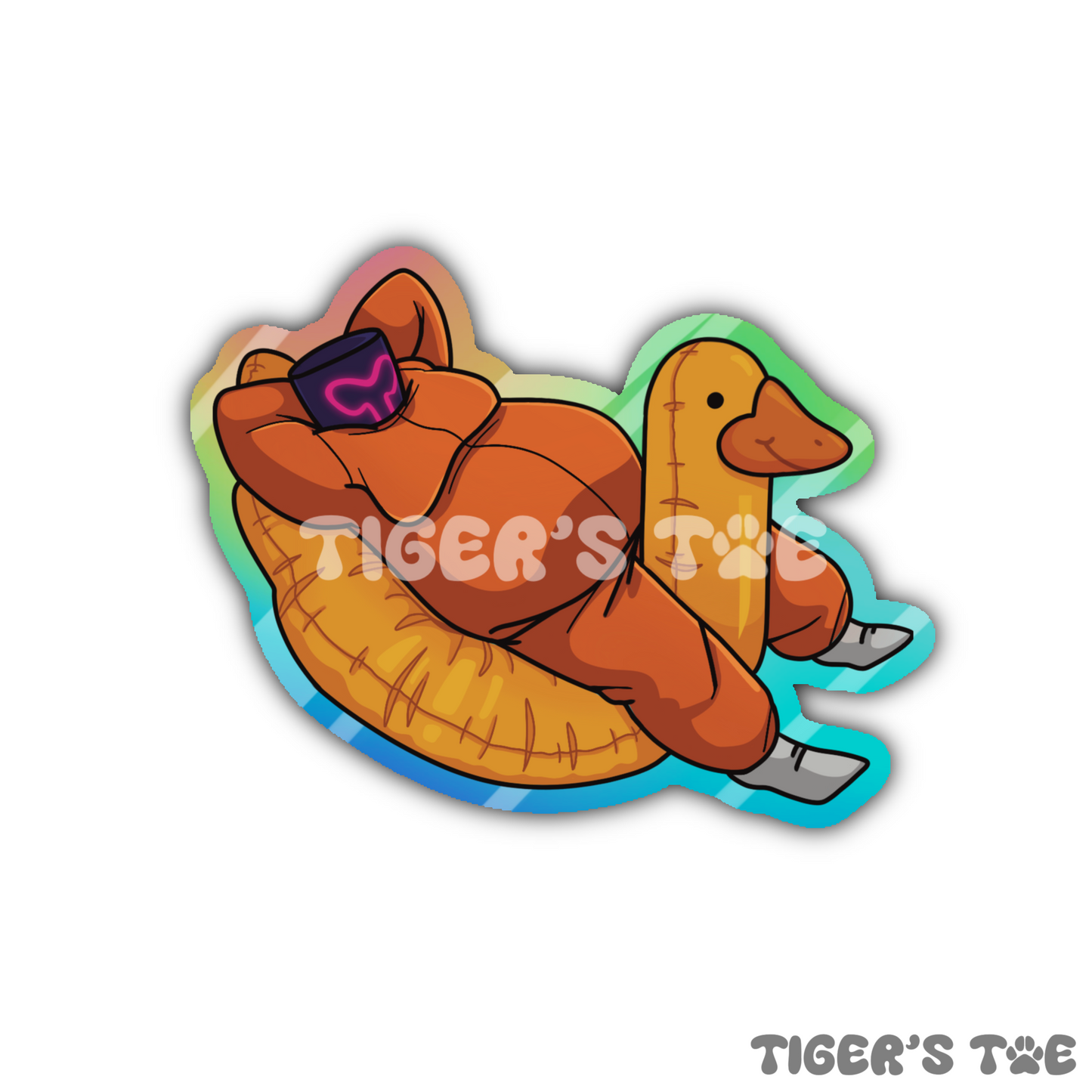 Wobble Ducky Sticker | Holographic