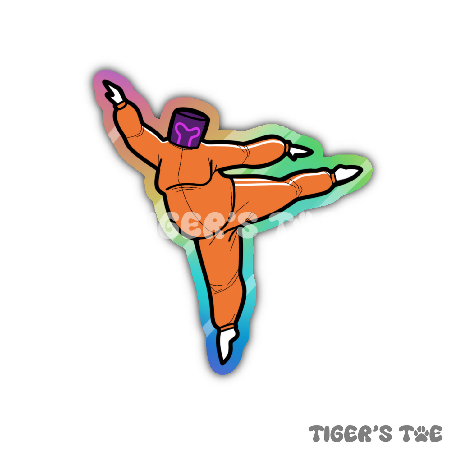 Mr. Wobble Ballerina Sticker | Holographic