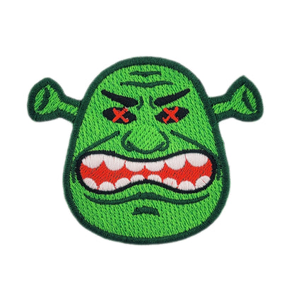 Angry green ogre with red 'x' through its eyes, referencing the popular EDM Rave Ogre visuals meme